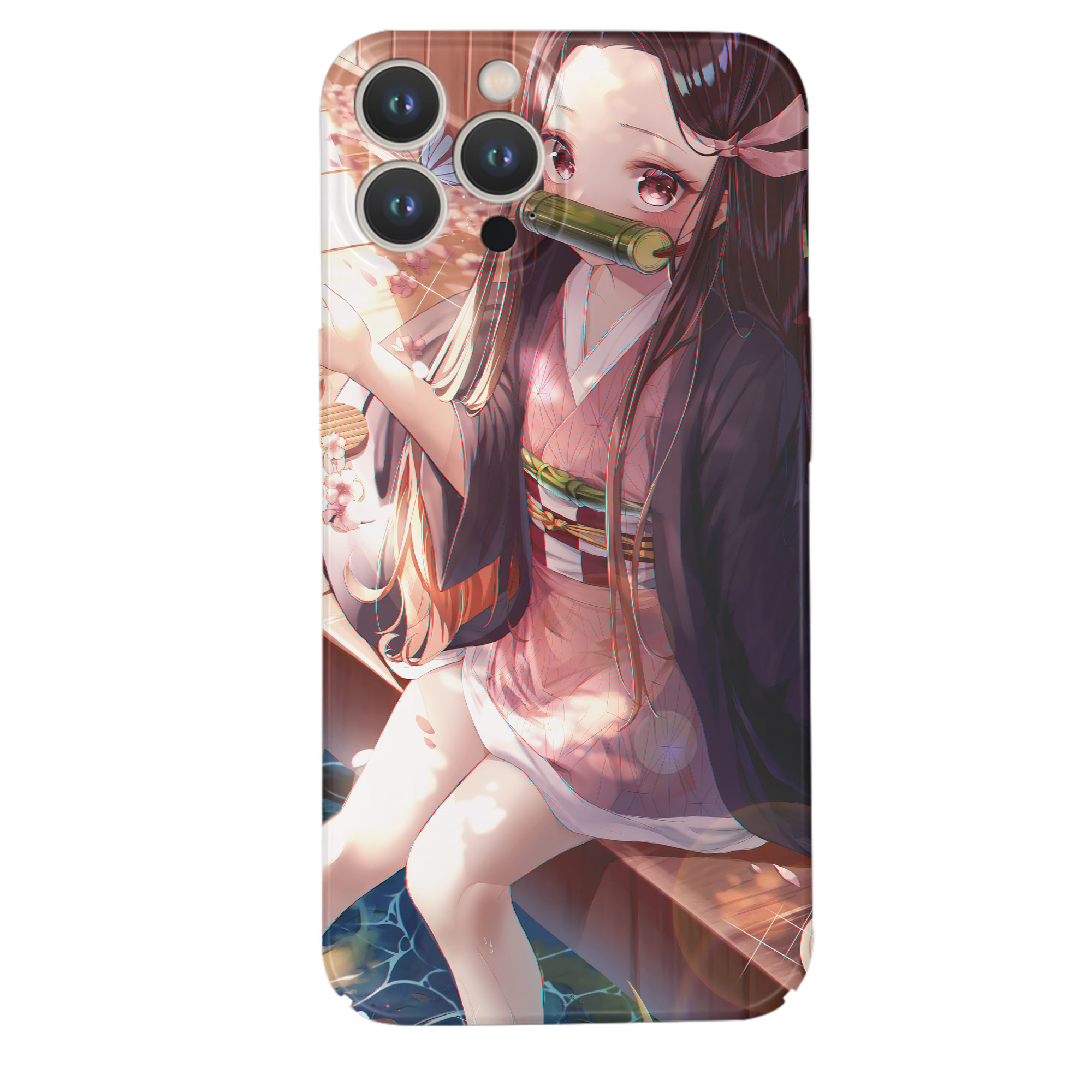 （画像用） 鬼滅の刃（きめつのやいば）竈門 禰󠄀豆子／かまど ねずこ Kamado Nezuko 【iPhone 14シリーズ対応】ハードケース